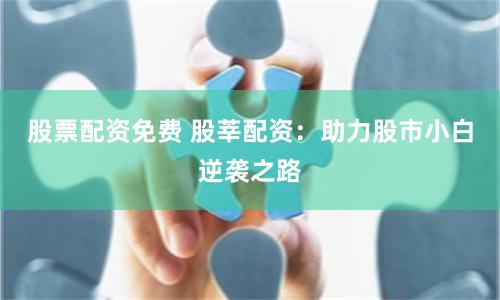 股票配资免费 股莘配资：助力股市小白逆袭之路